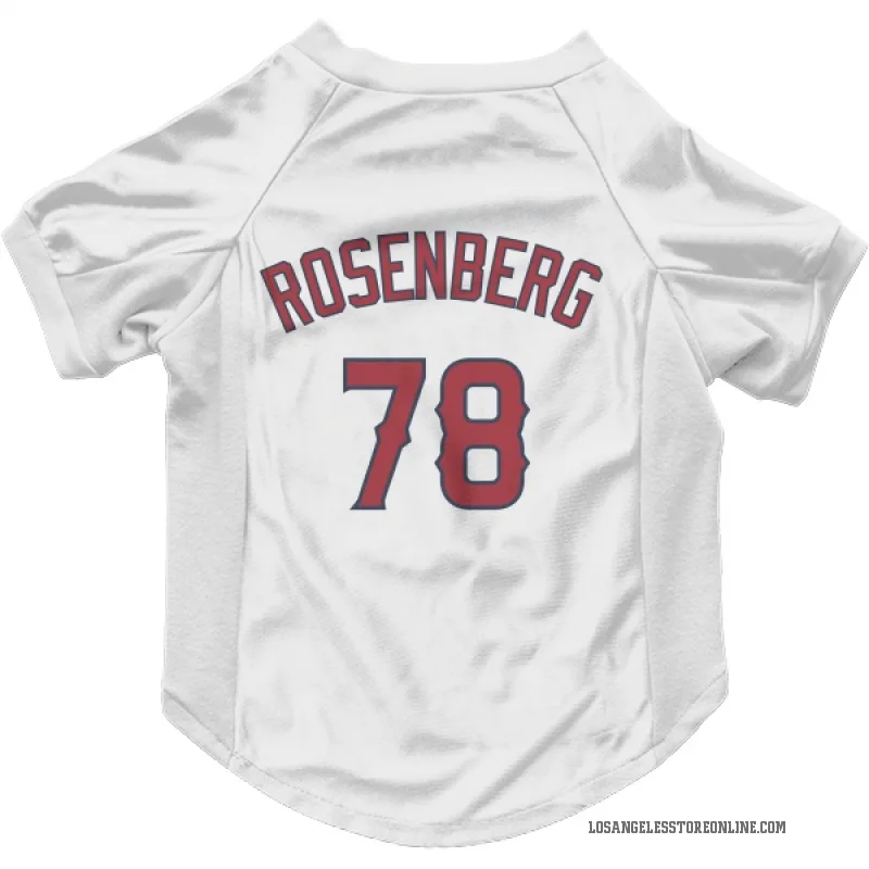 Kenny Rosenberg  White Los Angeles Angels  Cat & Dog Pet Jersey