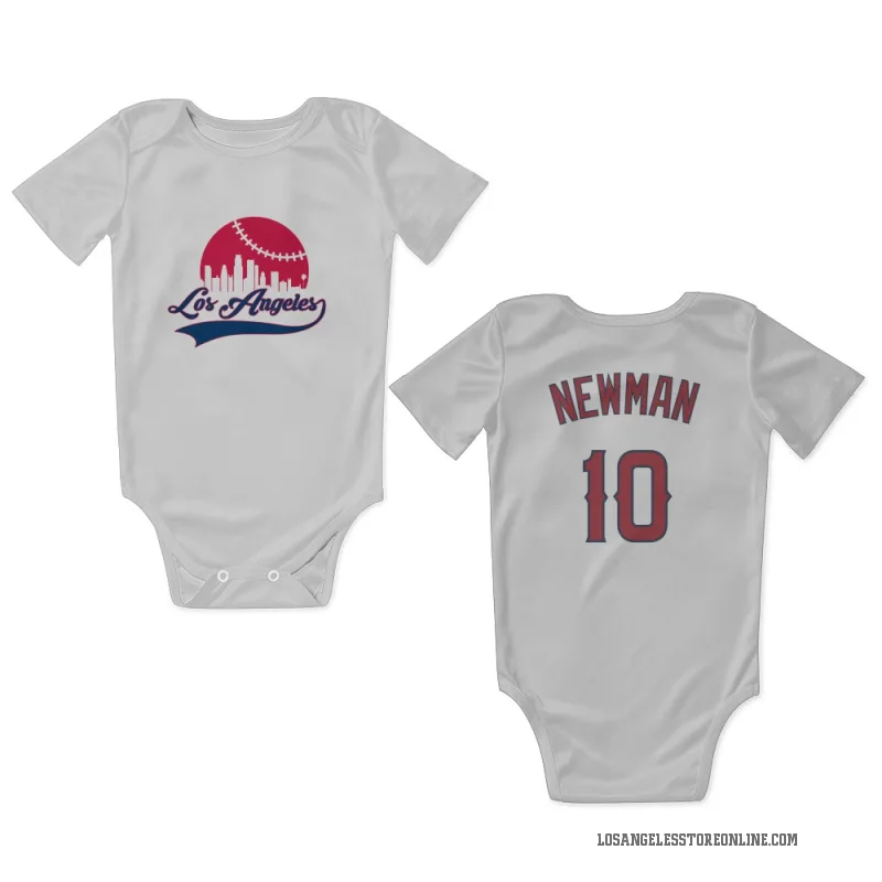 Kevin Newman  White Los Angeles Angels  Newborn & Infant Bodysuit