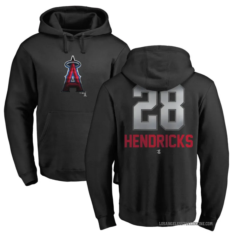 Kyle Hendricks Youth Black Los Angeles Angels Branded Midnight Mascot Pullover Hoodie -