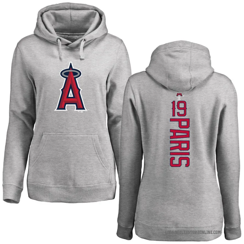 Kyren Paris Women's Los Angeles Angels Ash Backer Pullover Hoodie