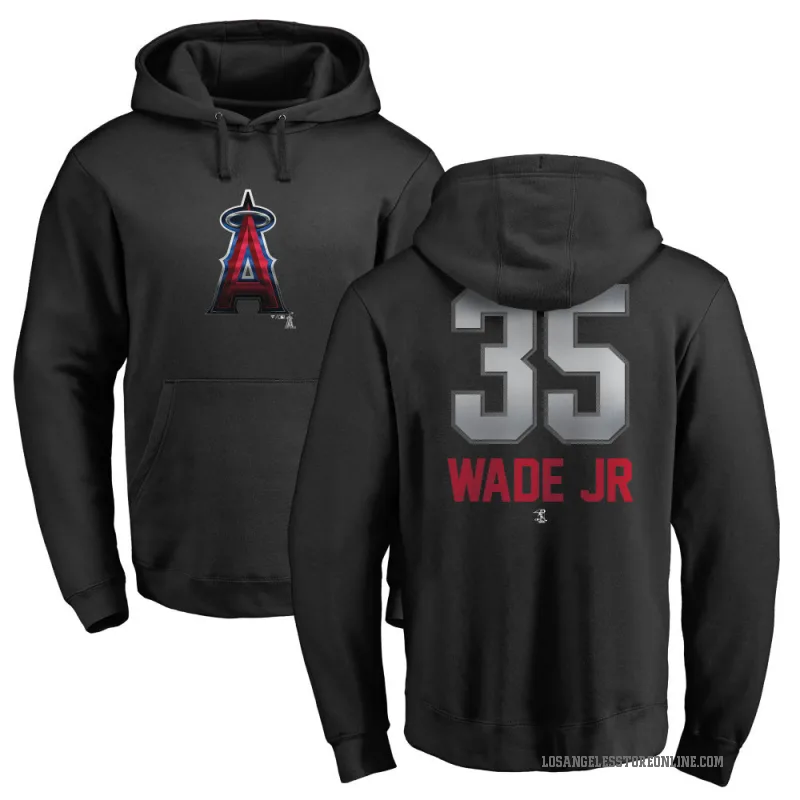 LaMonte Wade Jr. Men's Black Los Angeles Angels Branded Midnight Mascot Pullover Hoodie -