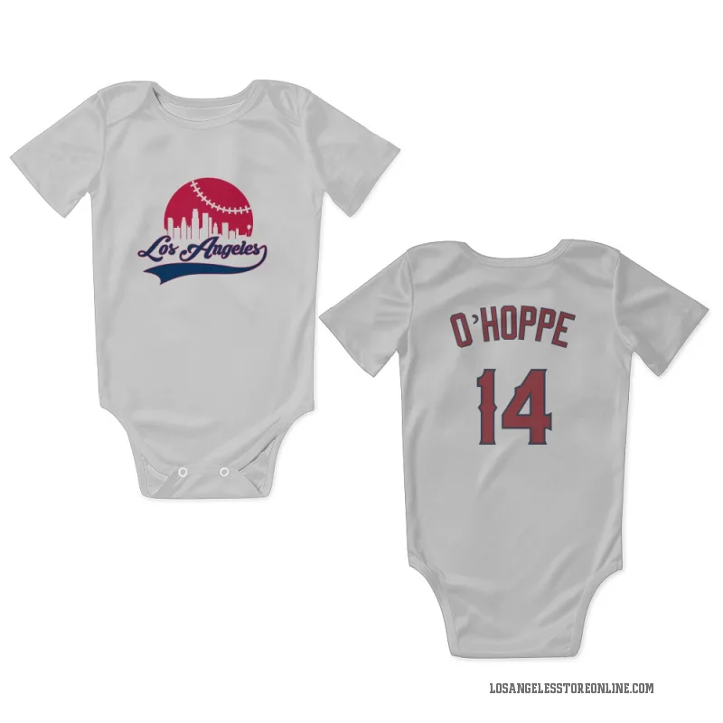 Logan O'Hoppe  White Los Angeles Angels  Newborn & Infant Bodysuit