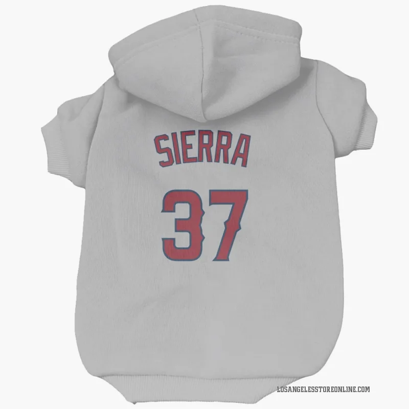 Magneuris Sierra  Gray Los Angeles Angels  Cat & Dog Pet Hoodie
