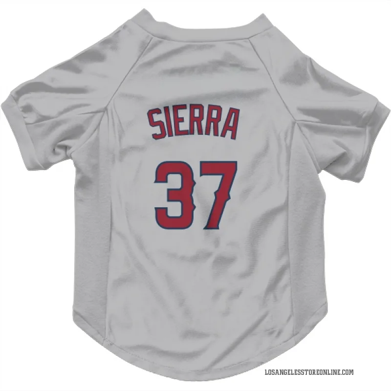 Magneuris Sierra  Gray Los Angeles Angels  Cat & Dog Pet Jersey