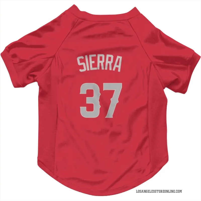 Magneuris Sierra  Red Los Angeles Angels  Gray Cat & Dog Pet Jersey