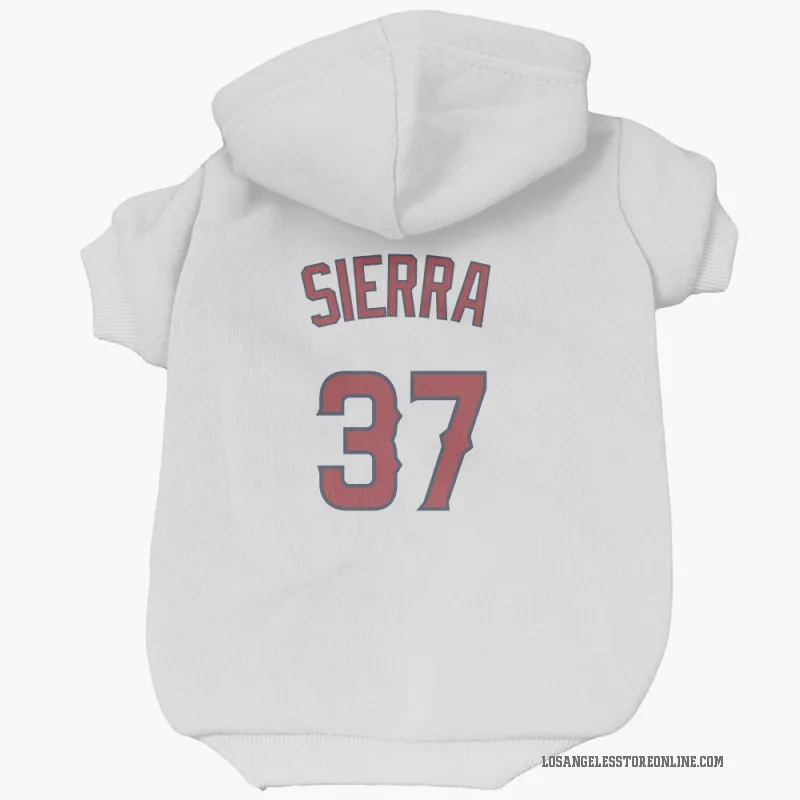 Magneuris Sierra  White Los Angeles Angels  Cat & Dog Pet Hoodie