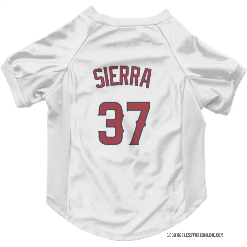 Magneuris Sierra  White Los Angeles Angels  Cat & Dog Pet Jersey