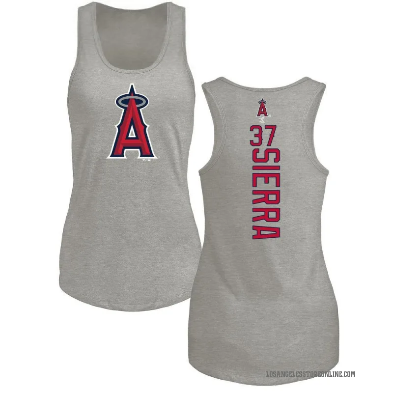 Magneuris Sierra Women's Ash Los Angeles Angels Backer Tank Top -