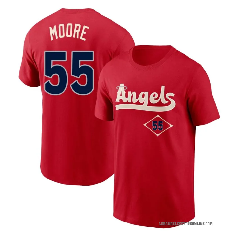 Matt Moore Men's Red Los Angeles Angels 2022 City Connect T-Shirt