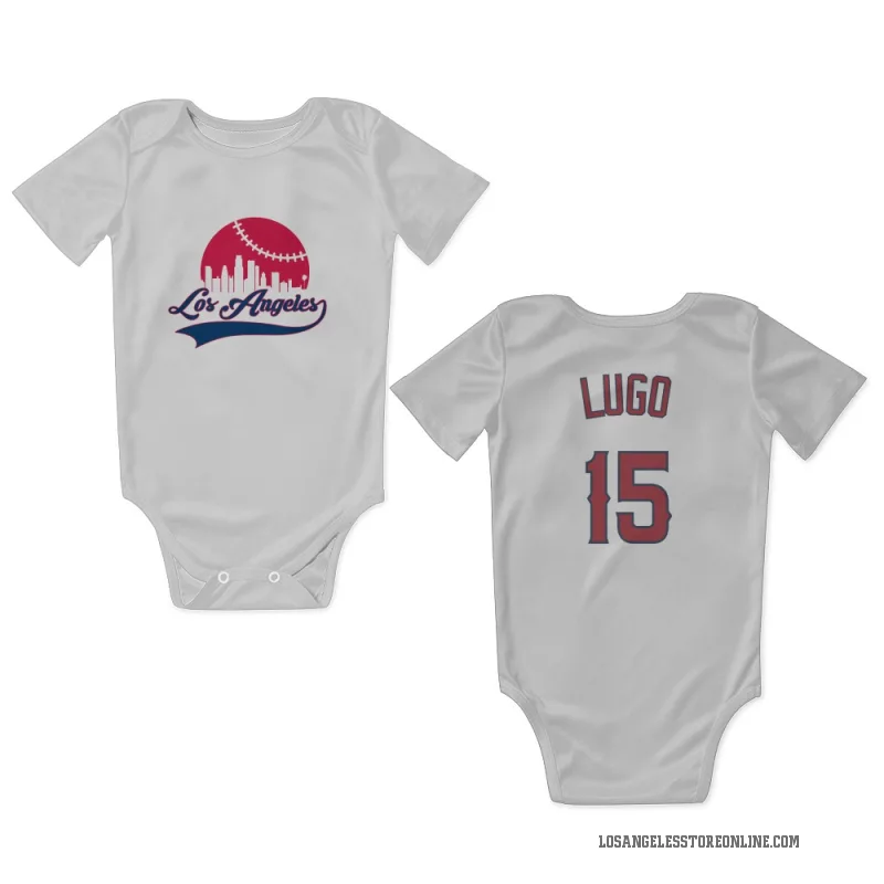 Matthew Lugo  White Los Angeles Angels  Newborn & Infant Bodysuit