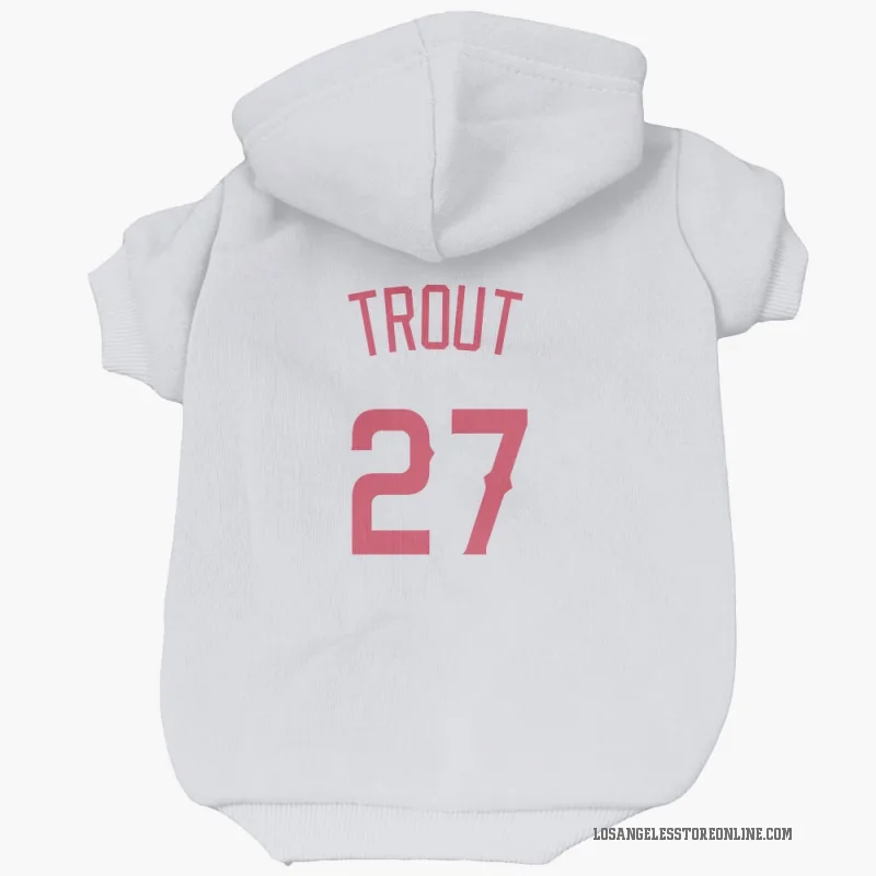 Mike Trout Navy Los Angeles Angels Cat & Dog Pet Hoodie