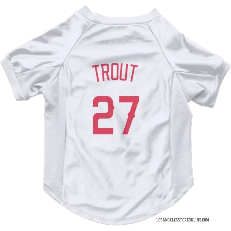 Mike Trout Navy Los Angeles Angels Cat & Dog Pet Jersey