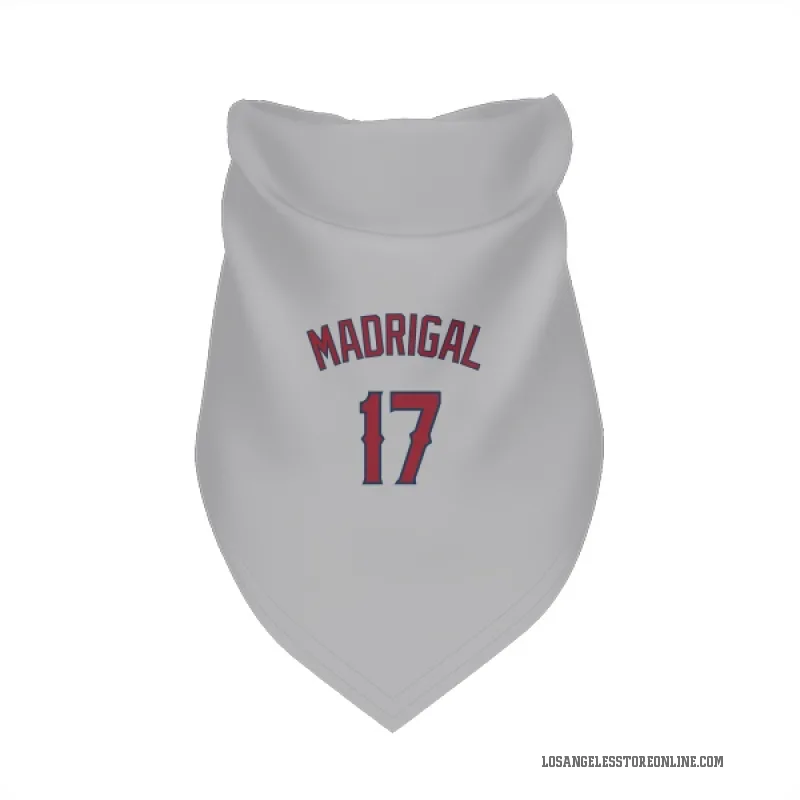 Nick Madrigal  Gray Los Angeles Angels  Cat & Dog Pet Bandana