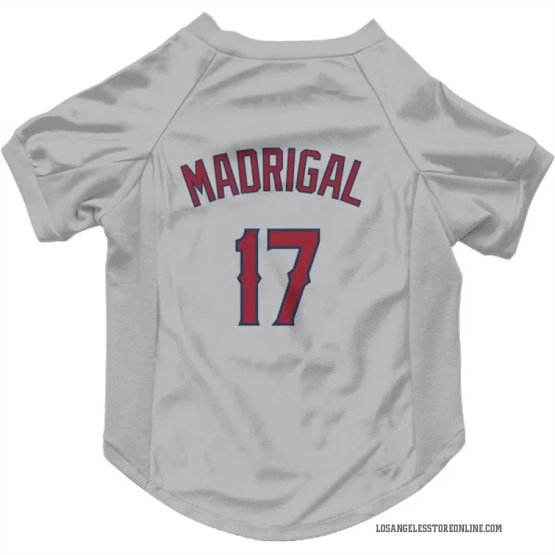 Nick Madrigal  Gray Los Angeles Angels  Cat & Dog Pet Jersey