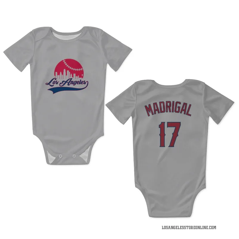 Nick Madrigal  Gray Los Angeles Angels  Newborn & Infant Bodysuit