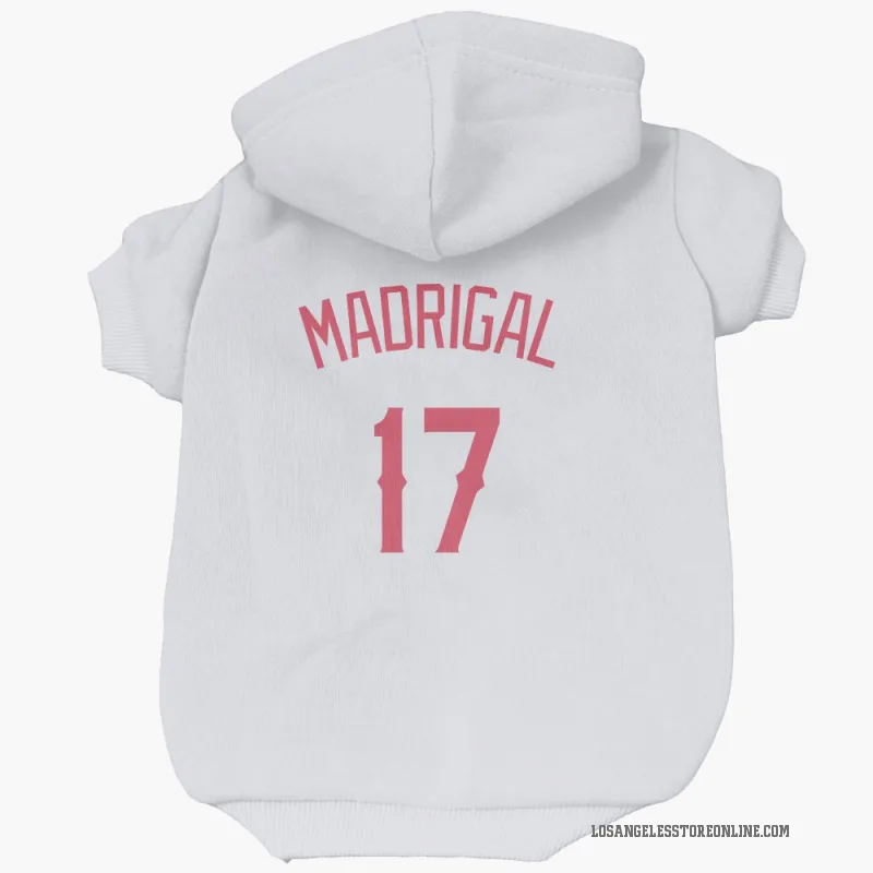 Nick Madrigal  Navy Los Angeles Angels  Cat & Dog Pet Hoodie