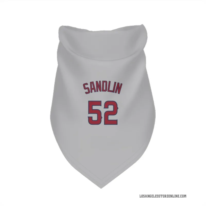 Nick Sandlin  Gray Los Angeles Angels  Cat & Dog Pet Bandana