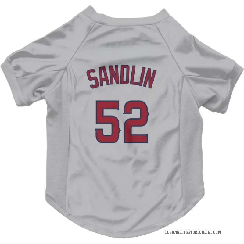 Nick Sandlin  Gray Los Angeles Angels  Cat & Dog Pet Jersey