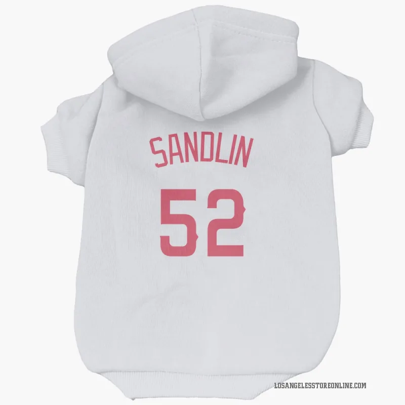 Nick Sandlin  Navy Los Angeles Angels  Cat & Dog Pet Hoodie