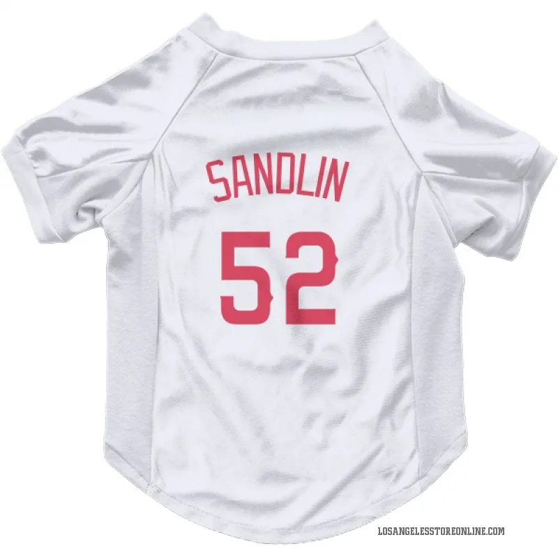 Nick Sandlin  Navy Los Angeles Angels  Cat & Dog Pet Jersey