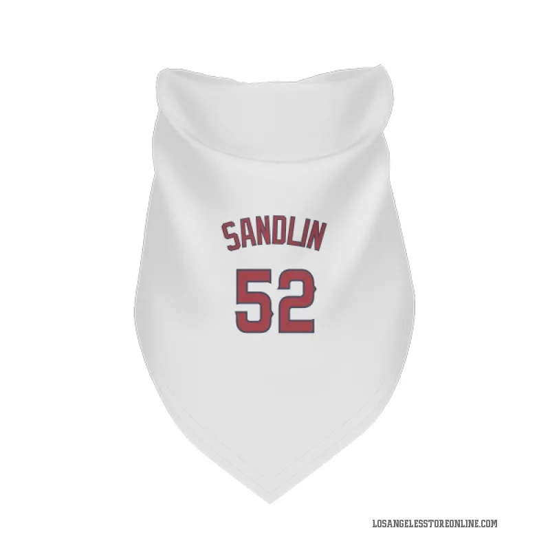 Nick Sandlin  White Los Angeles Angels  Cat & Dog Pet Bandana