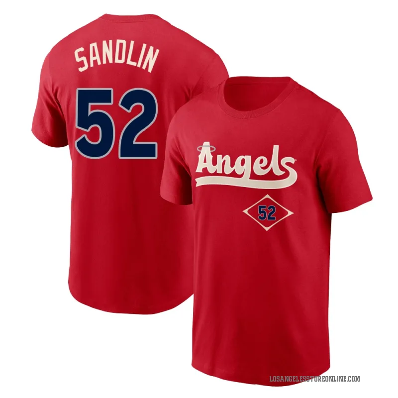Nick Sandlin Youth Red Los Angeles Angels 2022 City Connect T-Shirt