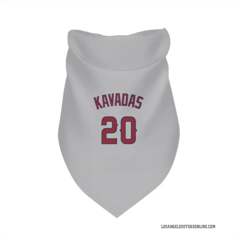 Niko Kavadas  Gray Los Angeles Angels  Cat & Dog Pet Bandana
