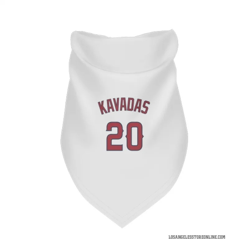 Niko Kavadas  White Los Angeles Angels  Cat & Dog Pet Bandana