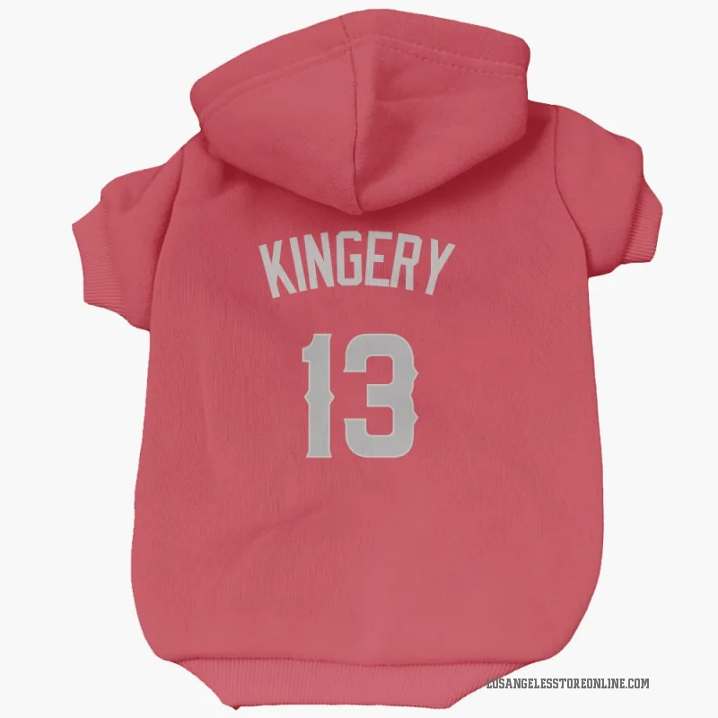 Scott Kingery  Red Los Angeles Angels  Gray Cat & Dog Pet Hoodie