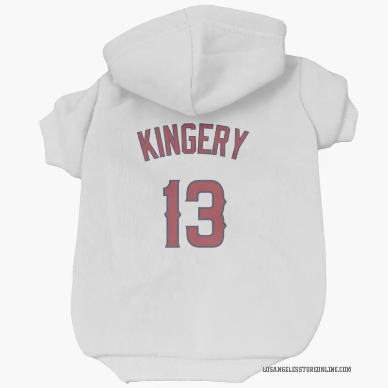 Scott Kingery  White Los Angeles Angels  Cat & Dog Pet Hoodie