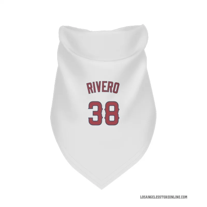 Sebastian Rivero  White Los Angeles Angels  Cat & Dog Pet Bandana