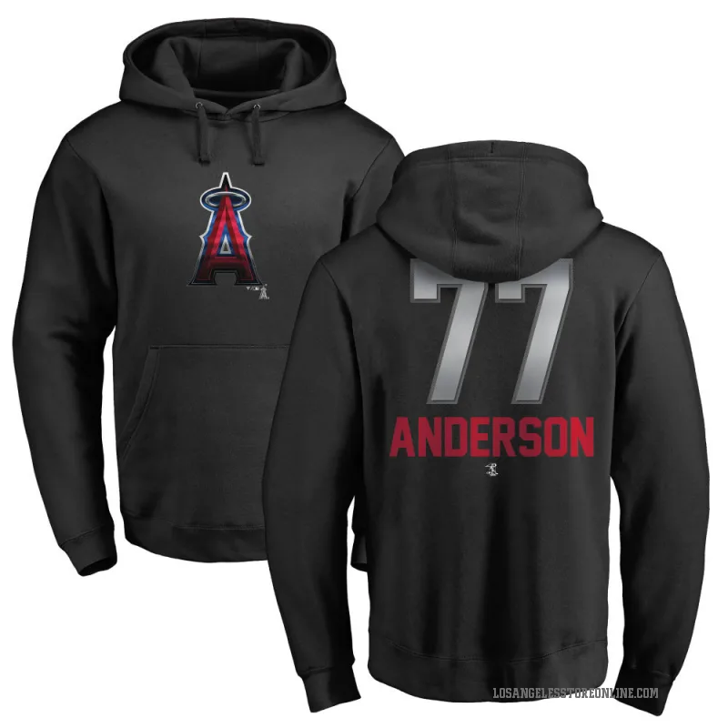 Tim Anderson Youth Black Los Angeles Angels Branded Midnight Mascot Pullover Hoodie -