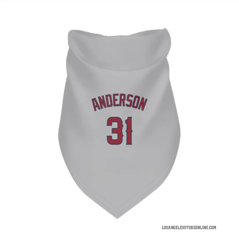 Tyler Anderson  Gray Los Angeles Angels  Cat & Dog Pet Bandana