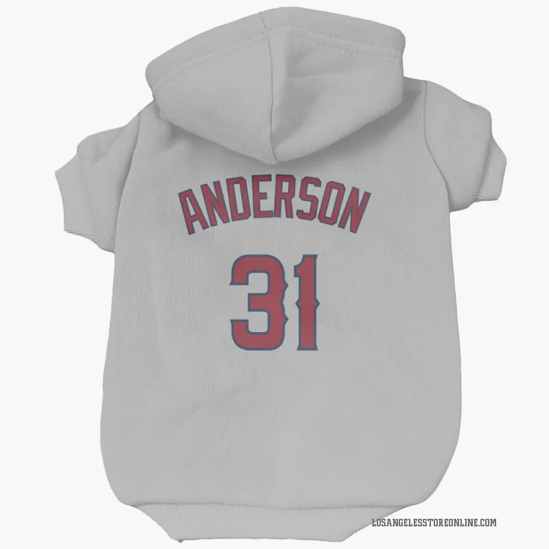 Tyler Anderson  Gray Los Angeles Angels  Cat & Dog Pet Hoodie
