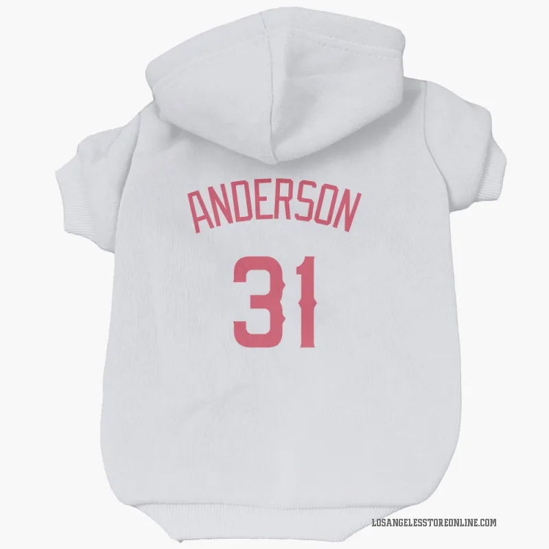 Tyler Anderson  Navy Los Angeles Angels  Cat & Dog Pet Hoodie