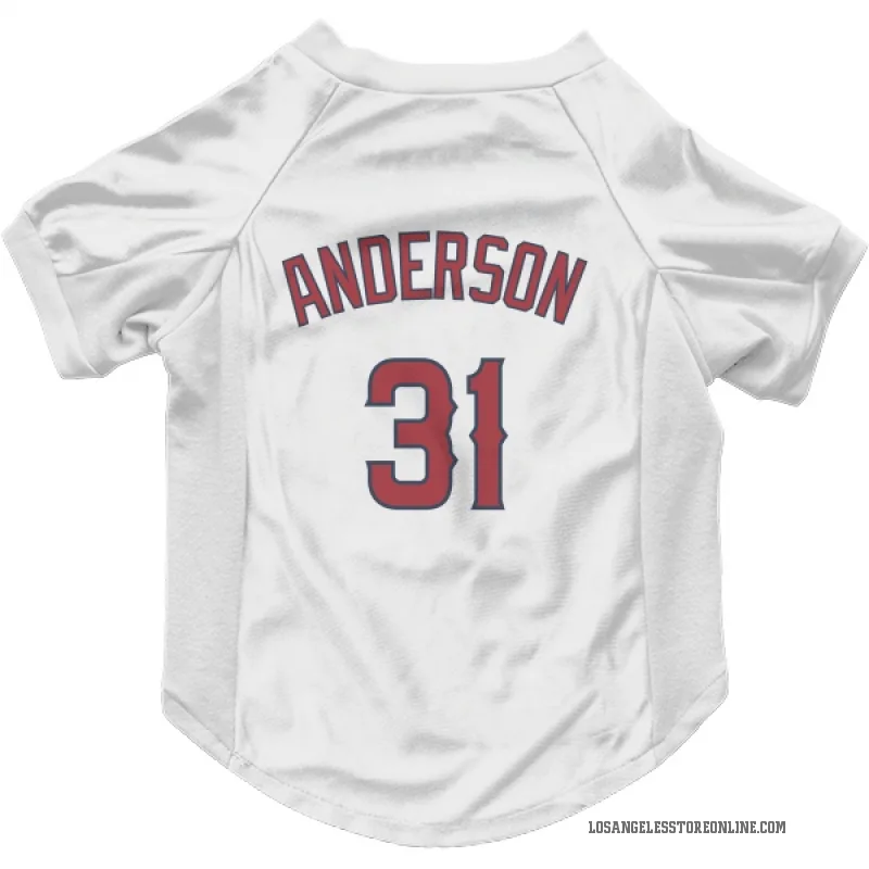 Tyler Anderson  White Los Angeles Angels  Cat & Dog Pet Jersey