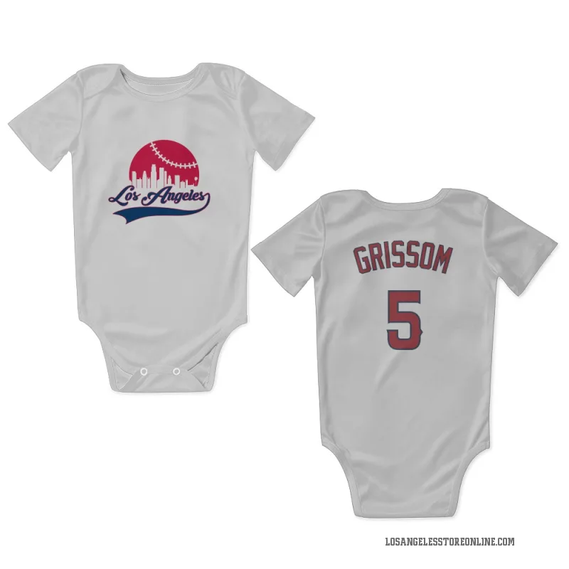 Vaughn Grissom  White Los Angeles Angels  Newborn & Infant Bodysuit
