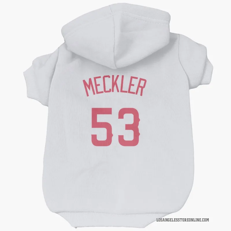 Wade Meckler  Navy Los Angeles Angels  Cat & Dog Pet Hoodie