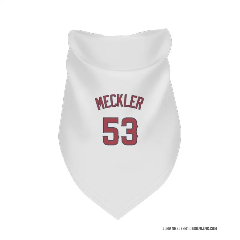 Wade Meckler  White Los Angeles Angels  Cat & Dog Pet Bandana
