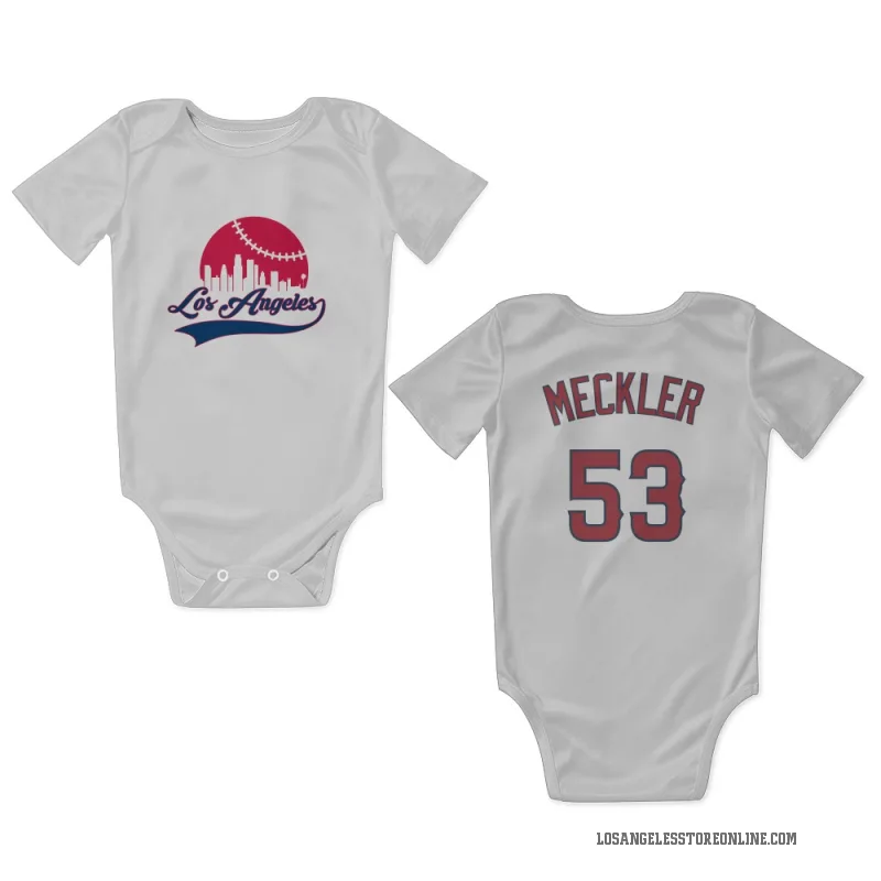 Wade Meckler  White Los Angeles Angels  Newborn & Infant Bodysuit