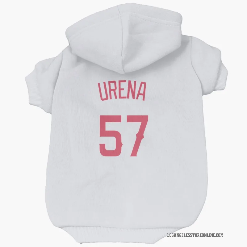 Walbert Urena  Navy Los Angeles Angels  Cat & Dog Pet Hoodie