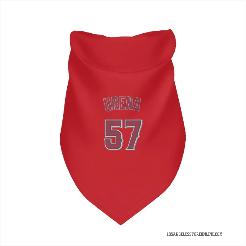 Walbert Urena  Red Los Angeles Angels  Cat & Dog Pet Bandana