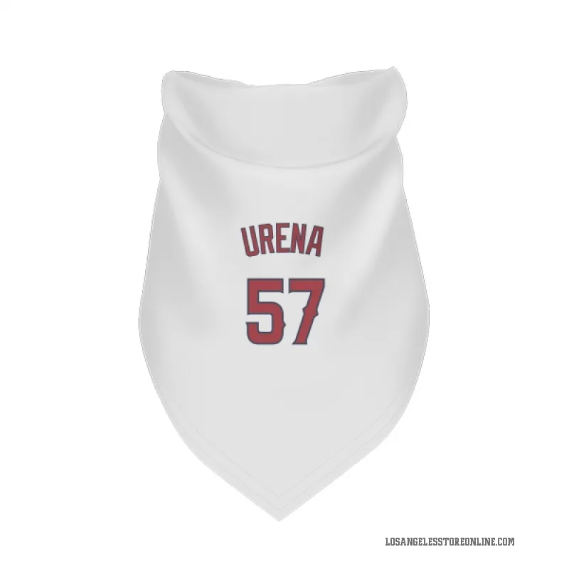 Walbert Urena  White Los Angeles Angels  Cat & Dog Pet Bandana