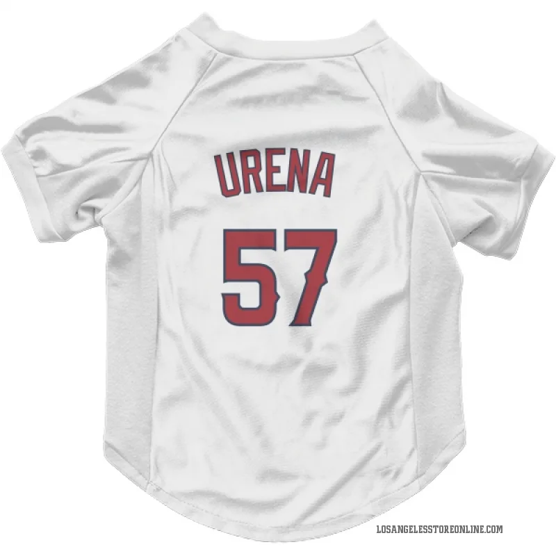 Walbert Urena  White Los Angeles Angels  Cat & Dog Pet Jersey