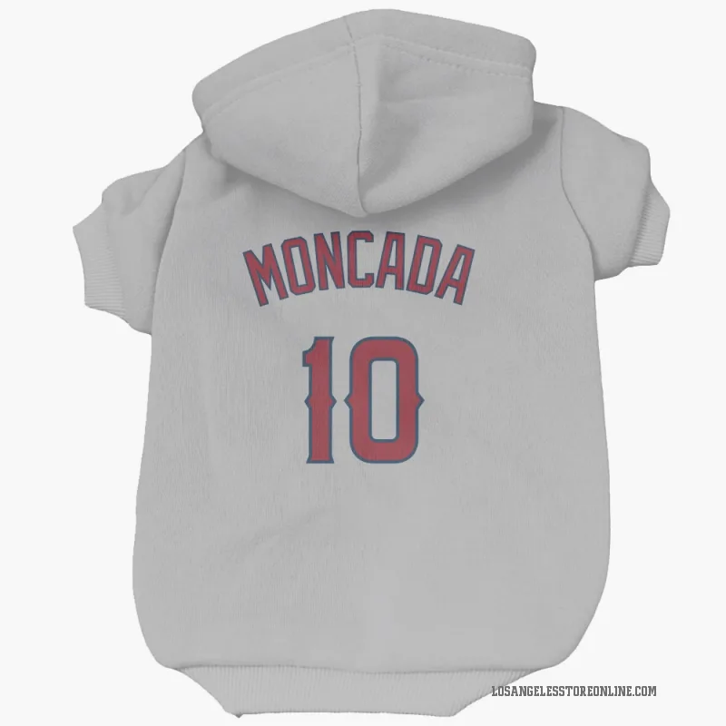 Yoan Moncada  Gray Los Angeles Angels  Cat & Dog Pet Hoodie
