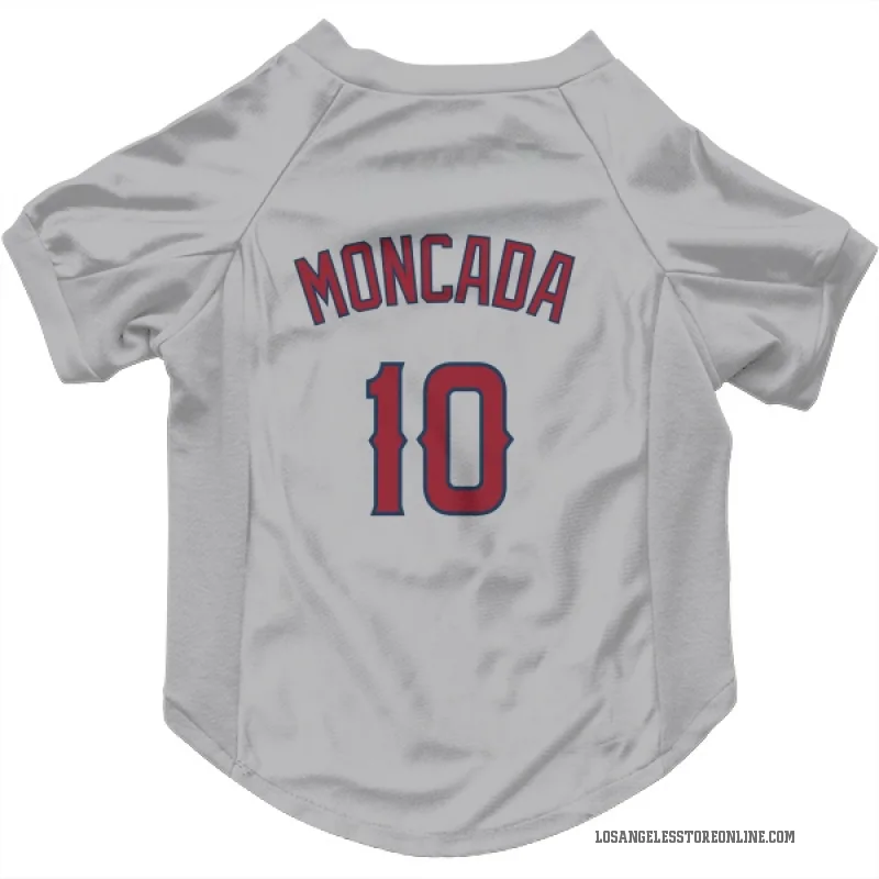 Yoan Moncada  Gray Los Angeles Angels  Cat & Dog Pet Jersey
