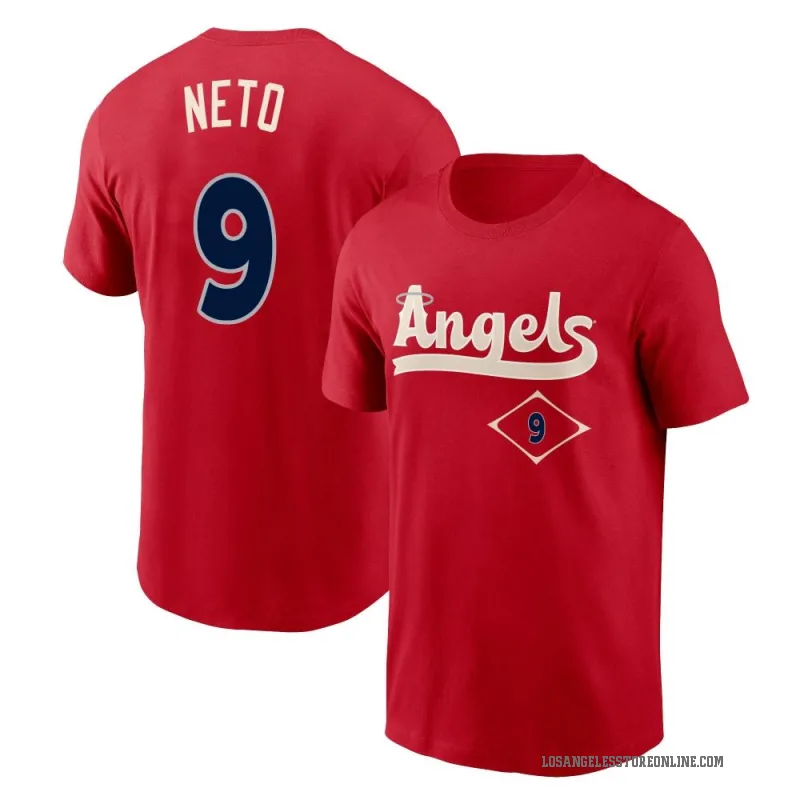 Zach Neto Men's Red Los Angeles Angels 2022 City Connect T-Shirt